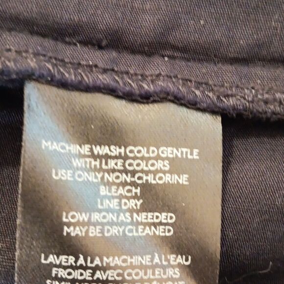 Maeve by Anthropologie Wynne Square Neck Blouse. Navy. Shirred Back Top. - Picture 11 of 13